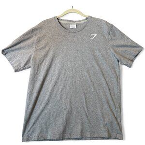 Gymshark T-Shirt Men’s XL Gray Short Sleeve Performance Logo Cotton